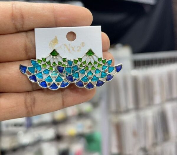 Celestial Peacock Ear Ring