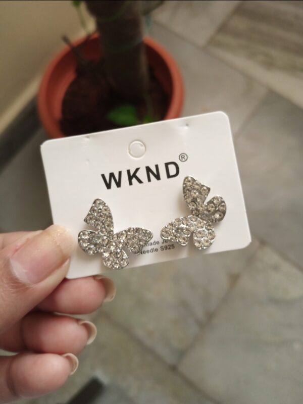 Sparkling Butterfly Crystal Earrings