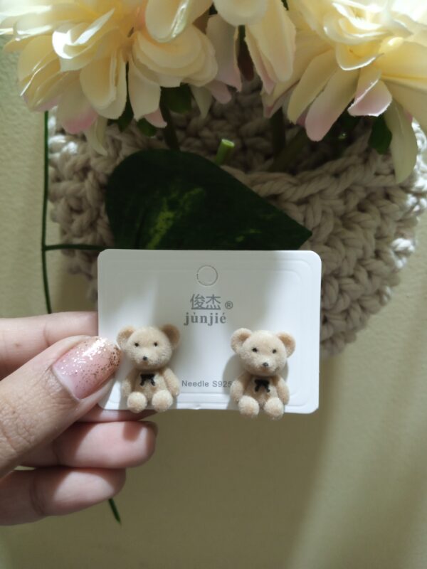 Charming Plush Teddy Bear Earrings