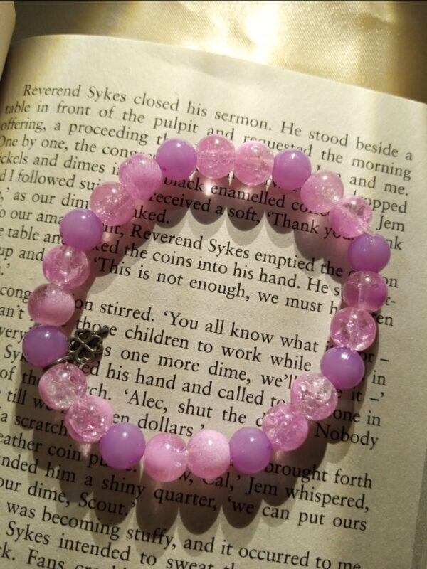 Lilac bead bracelet