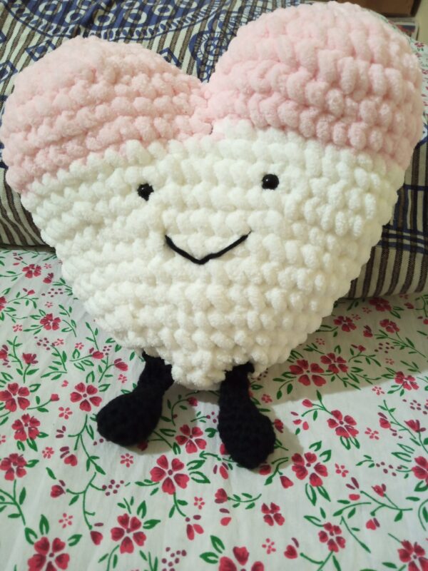 Handmade Heart Plushie with Legs