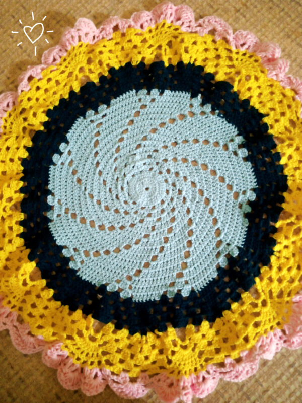 2 in 1 crochet table cover chair runner
