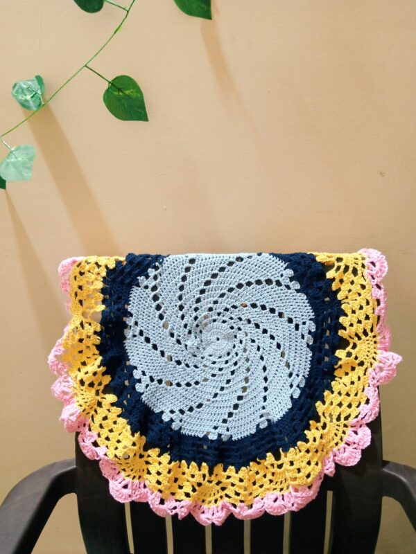 2 in 1 crochet table cover chair runner - Image 2